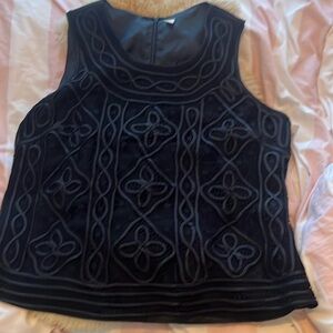 Black lace overlay shirt size 16